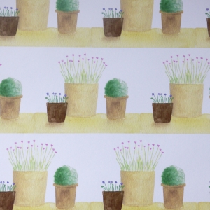 Plant Pots Wrapping Paper  wrapping paper
